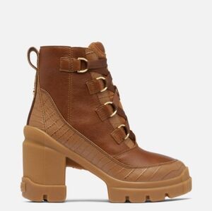 NWB CARIBOU™ X‎ Women's Lace Heel Boot Brown Size 12 Womens